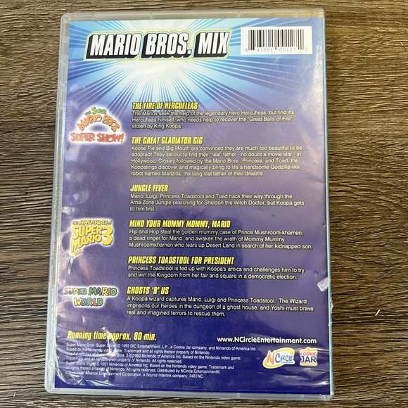 Mario Mix DVD - Super Mario Super Show - Adventures of SMB 3 - SM World - Picture 2 of 3